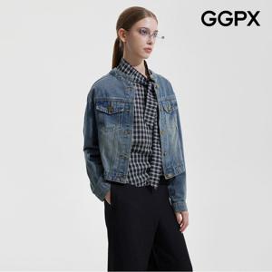 [GGPX] 차이나넥 데님 숏 자켓 (GP9JK040F)