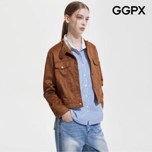 [GGPX] 차이나넥 스웨이드 스냅버튼 자켓 (GP9JK037F)
