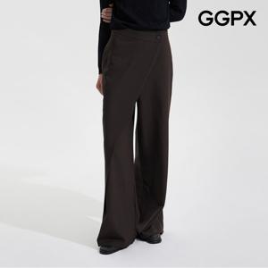 [GGPX] 사선 랩스타일 와이드 슬랙스 (GP9PT029F)