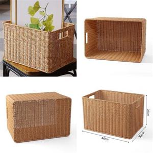 라탄짜임 사각 바구니 44x30cm 소품바구니 바스켓 라탄바구니 라탄트레이 라탄바스켓