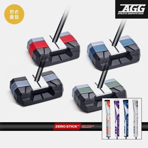 [좌타클럽/왼손용]굴림채 ZET 제로토크 블랙 제로스틱 스틸샤프트 퍼터 세미 말렛 슈퍼스트로크그립
