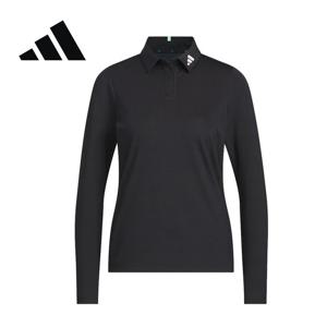 [아디다스골프] 25FW JM9560 자카드 긴팔 폴로 여성 긴팔 티셔츠