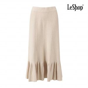 [르샵] 심플 밑단 러플 롱 니트 스커트 (BP9SK014A)