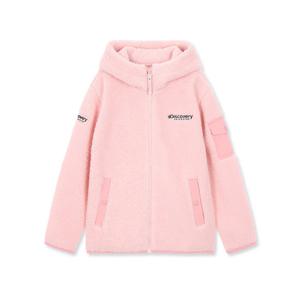 디스커버리키즈후드집업 XQD DKSS71036-LPS 키즈 백 그래픽 후리스 후드 자켓