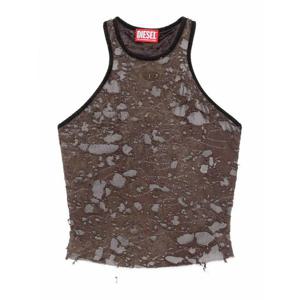 [DIESEL] 라프리마 여성 탑 탱크 위드 A Worn 이펙트 A185230IKCK7FG Brown /8