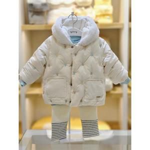 아가방 세이브존02 아이보리 곰 자수점퍼 02s725002