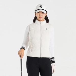 [테일러메이드] 어패럴 골프 웨어 25 F W TWDVO8701 101 여성 베이직 초경량 구스 다운베스트 패딩조끼