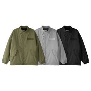 남자 겨울 기모 차이나 사파리 야상 점퍼 ET-JUW-Q017-그레이