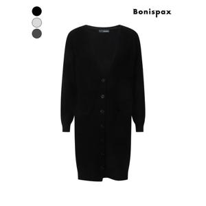 [보니스팍스]V넥 헤리티지 퍼프 가디건 (XP9KG009M0)