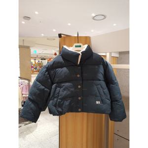 베네통키즈6 자수 웰론 패딩 점퍼 QAPD02561 25W