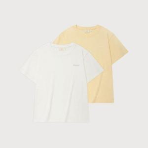 커버낫반팔티 JQS CO2502STE3-BT 우먼 쿨 코튼 에센셜 티셔츠 Butter White