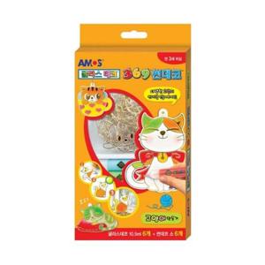 아모스 글라스데코 369썬데코 고양이만들기 미술놀이/138x234x23mm (1개)