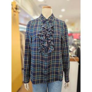 BCBG 세이브존01 로잔 체크 블라우스 B5D9B402