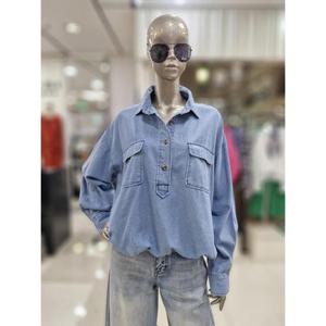 제시뉴욕 세이브존04 데님 루즈핏 셔츠 bew5db042000