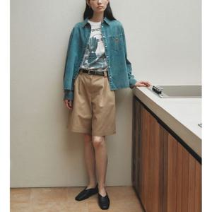 [쥬크]포켓 엠브로이더리 데님 셔츠 Z253PSC401