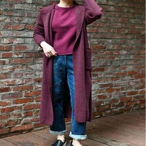 [비꼴리끄(여성)]후디 빅포켓 롱 가디건 B224KC2010