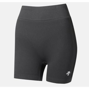 데상트 러닝 소프트 앤 리브드 숏 타이 반바지 B1 SQ322RKL97 BLK0