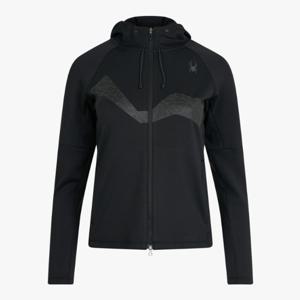 스파이더 여성 러닝 기모 후드 집업 B1 SPKWCNFT281W BLK