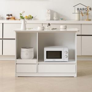 라로퍼니처 위브 1200 유광 포세린 세라믹 렌지대 수납장 홈바 아일랜드 식탁