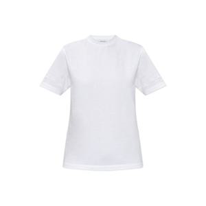 25 FW 페라가모 주르 스티치 디테일 크루넥 코튼 화이트 티셔츠 13H373785855