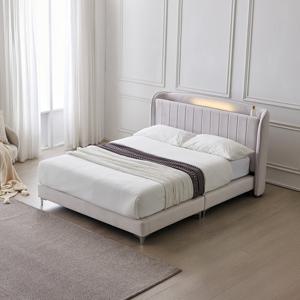 동서가구 모옌 아쿠아텍스 패브릭 호텔 LED 수납 침대 프레임 K + 본넬양면 매트리스