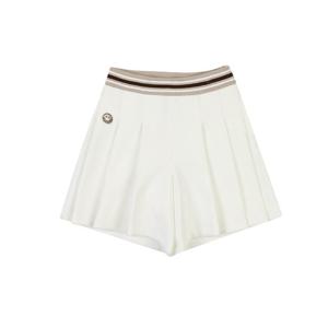 골피아 HFBKP1305 헤일리골프 여성 스트라이프 요꼬 플리츠 스커트형 반바지