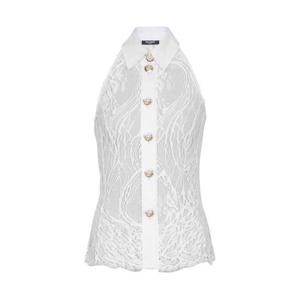 25 FW 발망 레이스 홀터넥 버튼 탑 FF1HF016MH34 TP443986296