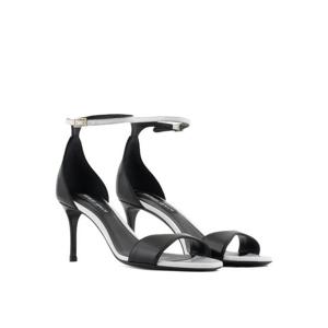 25 FW 조르지오아르마니 투톤 레더 샌들 70mm GW001996AF18805 TP444010975