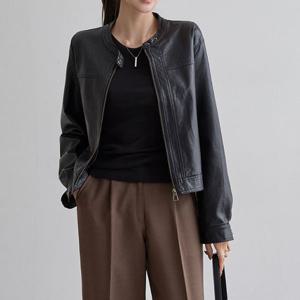 [나크21] 심플한 라이더 레더 자켓 NK53-JS-68