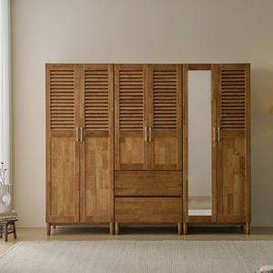 [GS비밀] 나무뜰 루멘 루바 전신거울 서랍 수납 옷장 2400 FMF229C (착불)