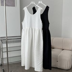 나야홍 / 빅사이즈원피스 V436L510 퍼프플레어나시원피스 GB