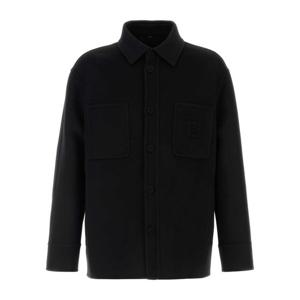 펜디 버튼 프론트 울 블렌드 재킷 FW1500AVIX F1FL8