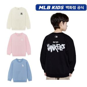 MLB키즈 스트릿 로고 기모 맨투맨 티셔츠 (7AMTB1456)