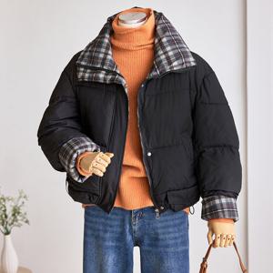 [커스텀에이블] 체크안감 데일리 패딩점퍼_T2511PD005D