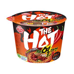 컵라면 큰사발 오뚜기 더핫 열라면 105g 12개