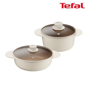 테팔 인덕션 주물 아이콘 냄비 2종(양수18+전골24)