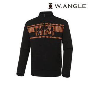 [와이드앵글]  WMW22K42Z1 남성 CF 콘라드 하프짚 방풍 스웨터 (Black)