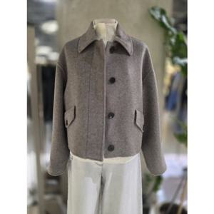 [ZOOC]쥬크 플랩 포켓 핸드메이드 크롭 코트 (Z254MSG151)