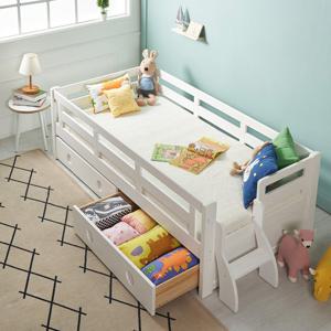 에보니아 미키 이단침대 서랍형 싱글침대+메모리폼매트/무료배송