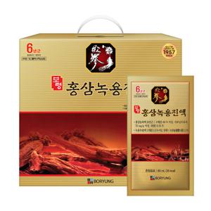 보령 홍삼녹용진액 80ml x 60포 1박스
