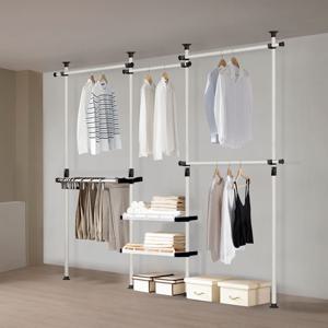 왕자 대형바지걸이선반행거/드레스룸행거/철제행거/조립식행거