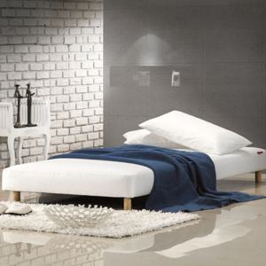 무소음 슈퍼싱글SS-기본형-폴리옥스커버-아이보리+원목다리