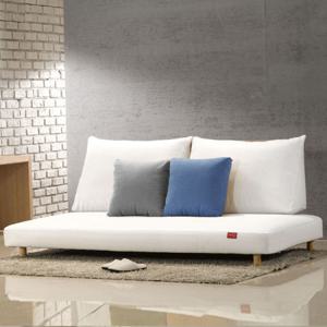 무소음 슈퍼싱글SS 등쿠션세트형A-폴리옥스(아이보리)+원목다리