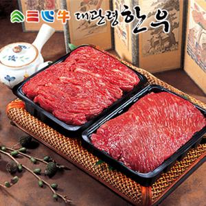 [대관령한우] 1등급이상 불고기/국거리 기획플러스세트1호(1.2kg)/불고기600g+국거리600g