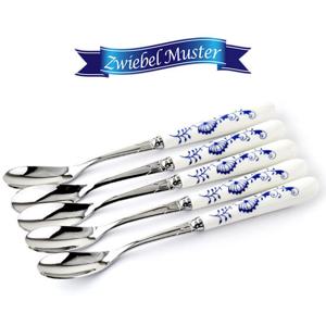 쯔비벨무스터 도자기 티스푼 5p세트