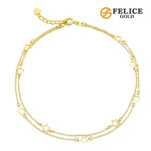 [펠리체골드] 14K 밀키웨이 발찌