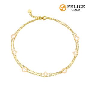 [펠리체골드] 14K 해피니스 발찌