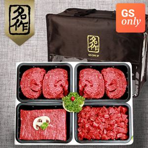 [리얼명작] 경주천년한우 1+등급 명품혼합세트 12호 (불고기500g+불고기500g+국거리500g+산적500g-총2kg/냉장)