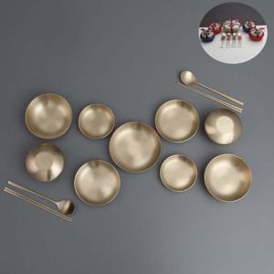 [광명유기] 방짜유기 2인 반상기 세트 + 예단포장