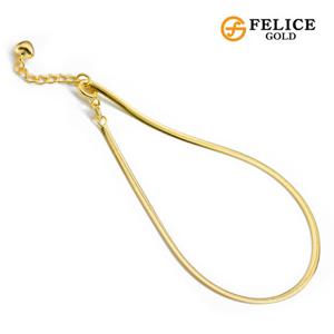 [펠리체골드] 18K 스네이크 체인 발찌
